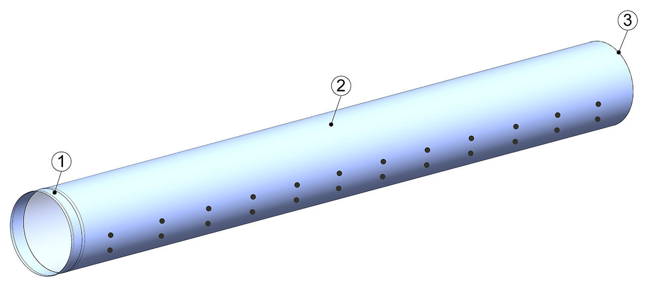 Модель текстильного воздуховода