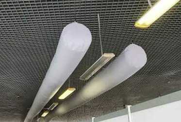 Текстильные воздуховоды во временных помещениях