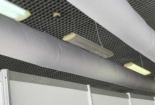 Текстильные воздуховоды во временных помещениях