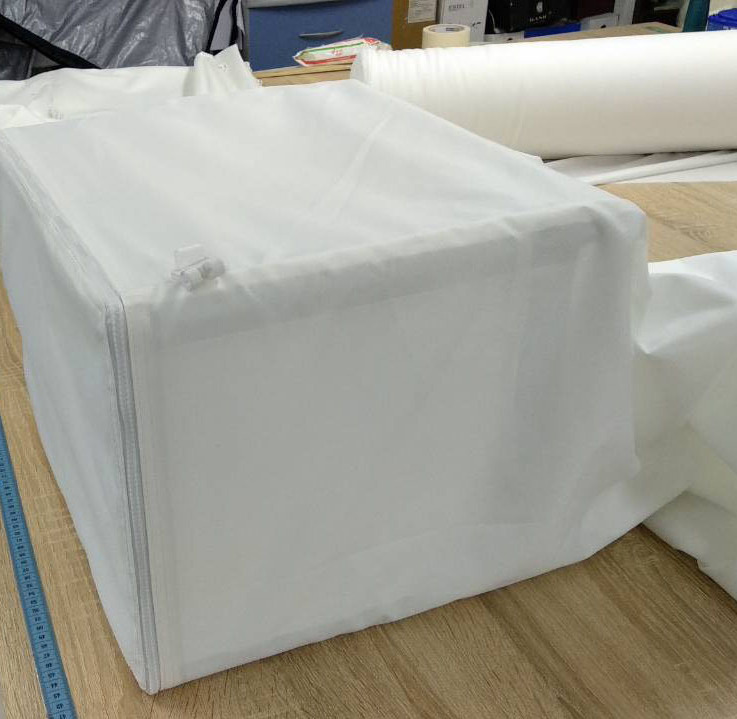 Пошив вытяжного текстильного воздуховода