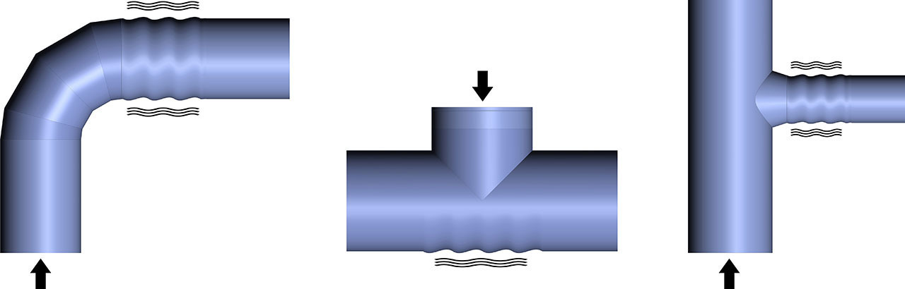 Колебания в текстильных воздуховодах