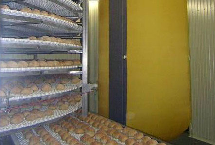 Распределение воздуха через сетку в пищевом производстве